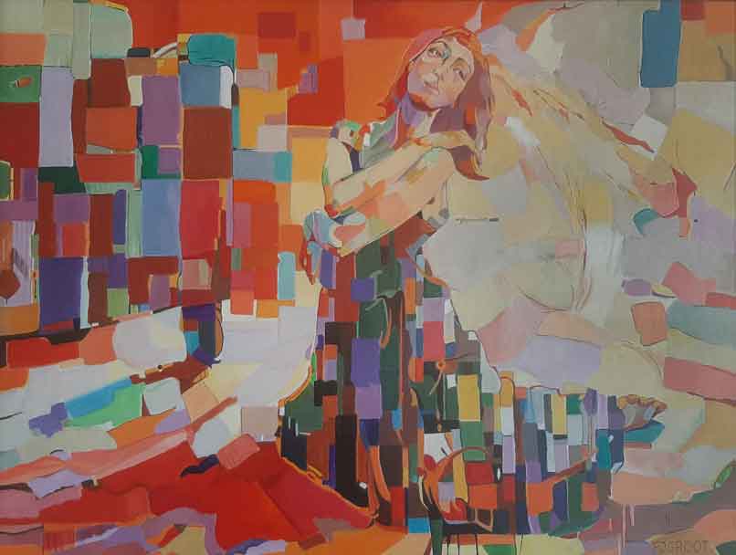 Mondriaan II, 60 x 80 cm, Pe Groot 2021